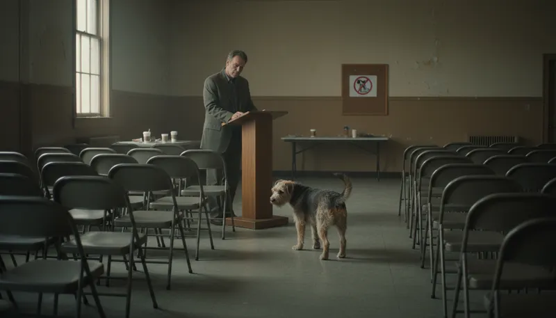 Illustration of could not get elected dogcatcher: unable to gain support or popularity