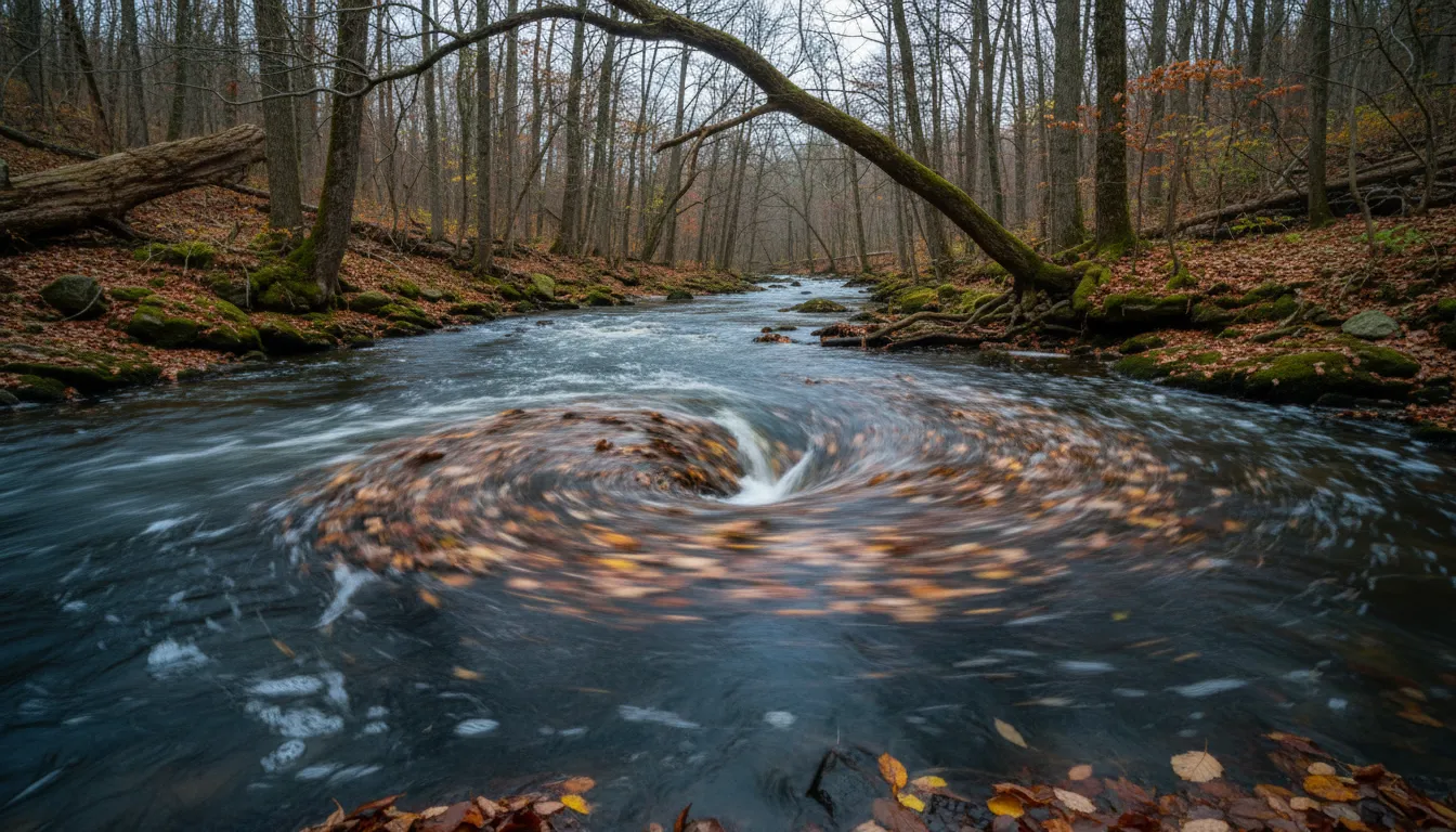 whirlpool 的插图：A swirling body of water.