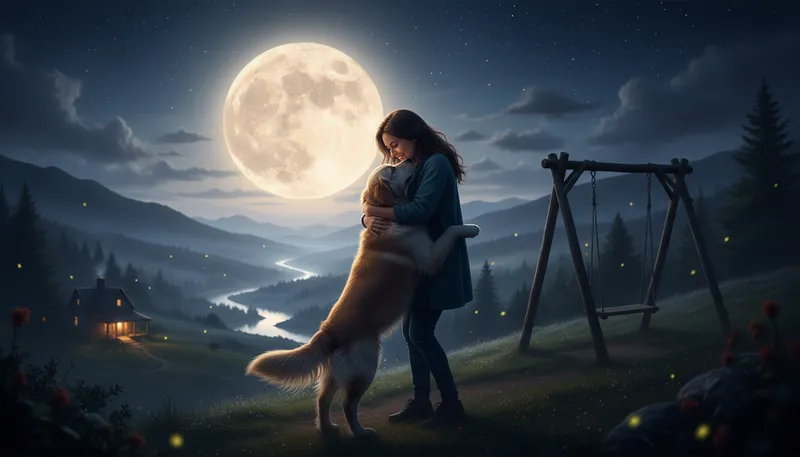 Illustration of to the moon and back: An expression of great love or dedication.