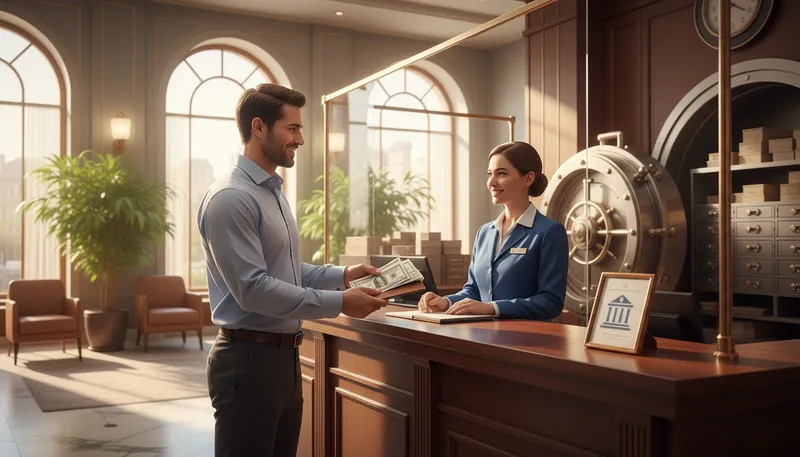 Illustration of deposition: the act of depositing