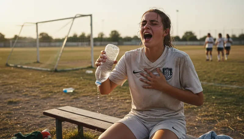 Illustration of i'm thirsty: feeling a strong need for a drink