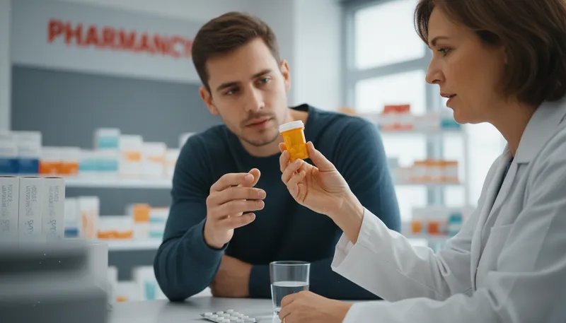 Illustration of are you allergic to any medications: Asking about medication allergies.