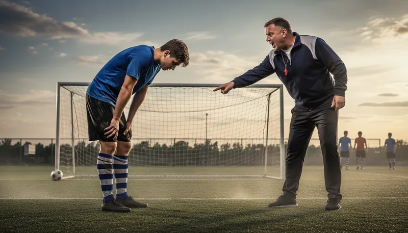 Illustration of give someone what for: to scold or reprimand someone