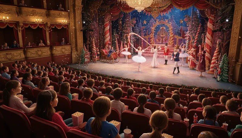 Illustration of nutcracker: ballet by Tchaikovsky featuring a magical journey.