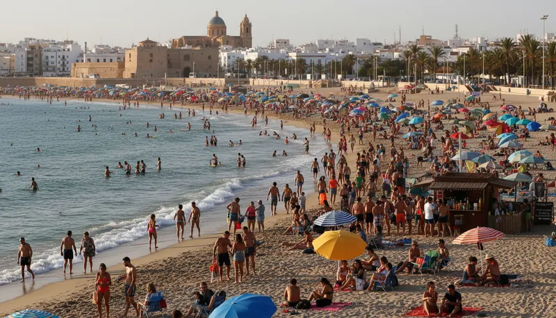 Illustration of cadiz: A coastal city in southern Spain.
