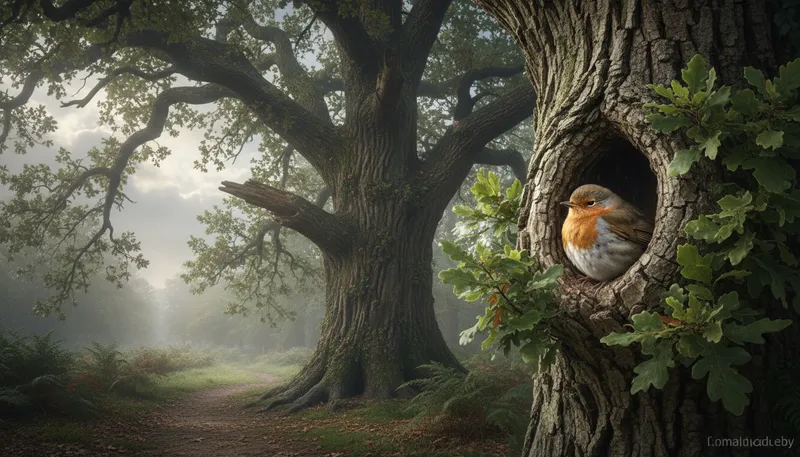 Illustration of refuge: a safe place for protection.
