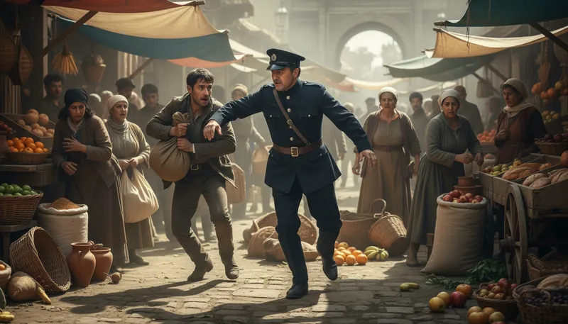 Illustration of constable: A police officer with specific duties.