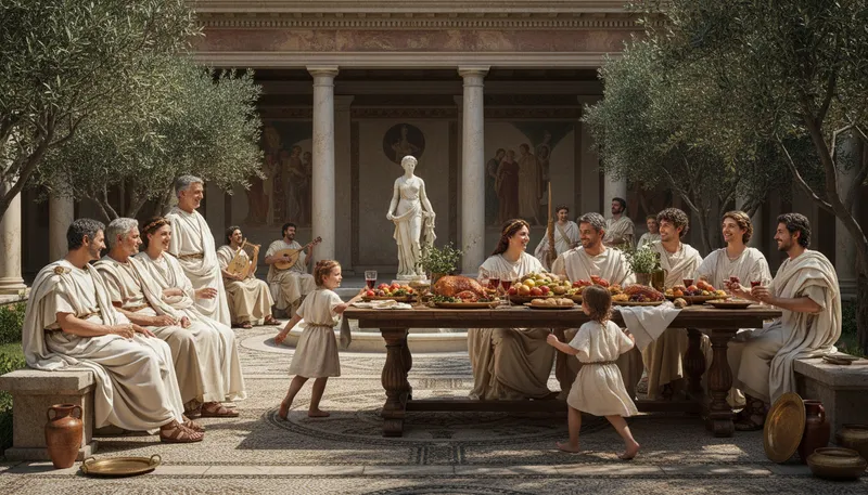 Illustration of gens: a Roman family group