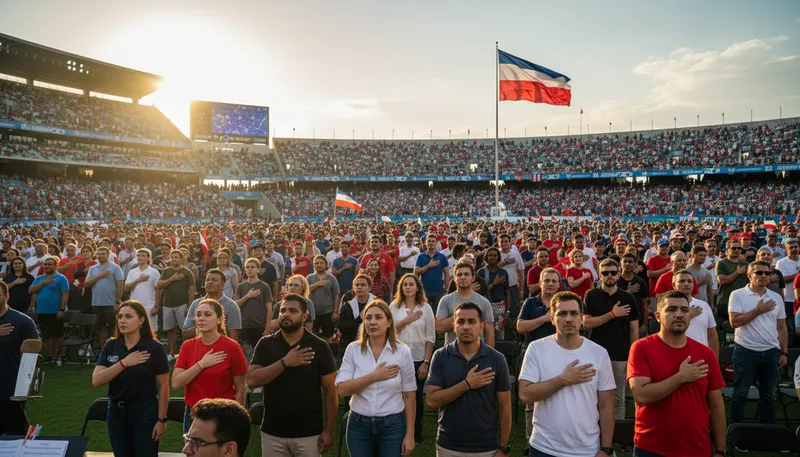 Illustration of patriotism: Love and devotion for one's country.