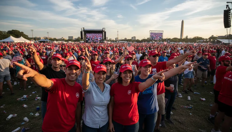 Illustration of MAGA: An acronym for 'Make America Great Again.'