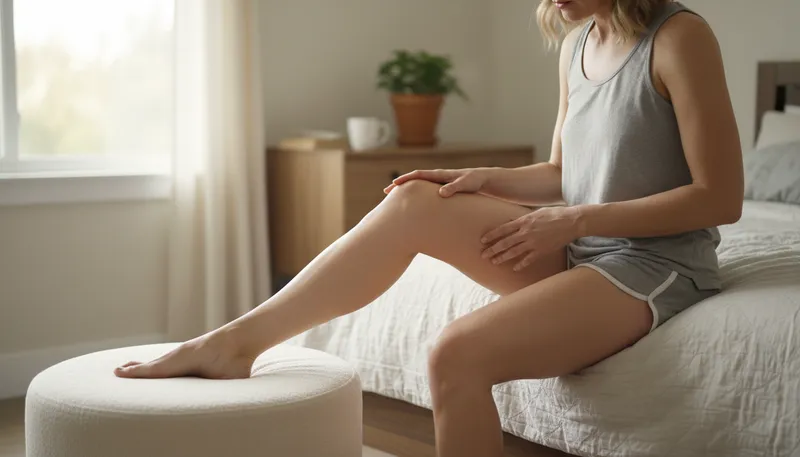 Illustration of cellulite: Dimpled skin often found on thighs.