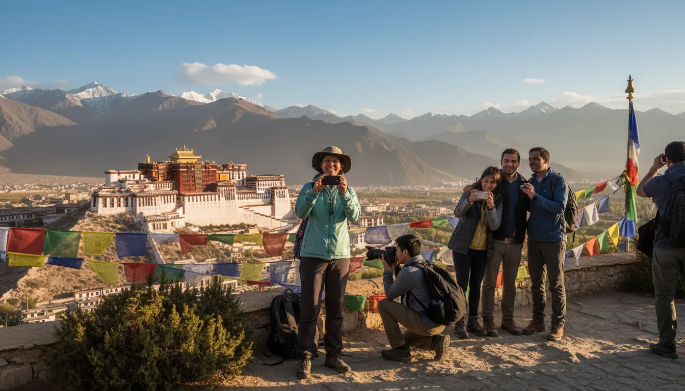 Illustration de Lhasa : The capital of Tibet, known for its culture.