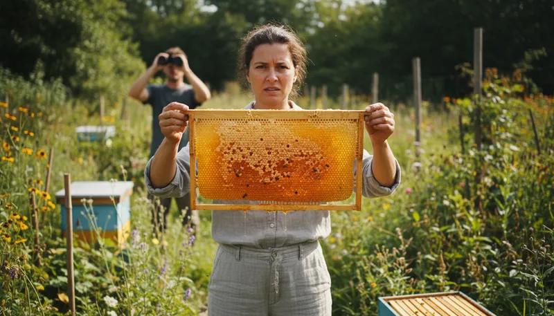 Illustration of none of your beeswax: not your concern or business.