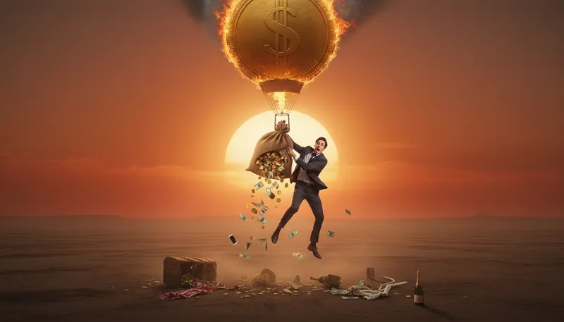 Illustration of fly too close to the sun: take foolish risks beyond safe limits.