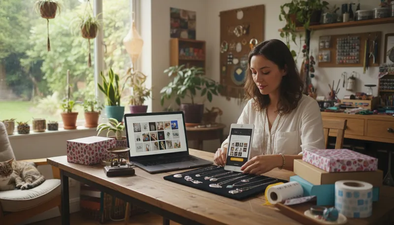 Illustration of etsy: An online marketplace for handmade items.