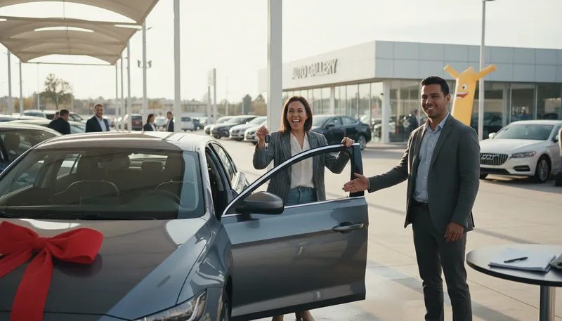 Illustration of dealership: A business selling cars or vehicles.
