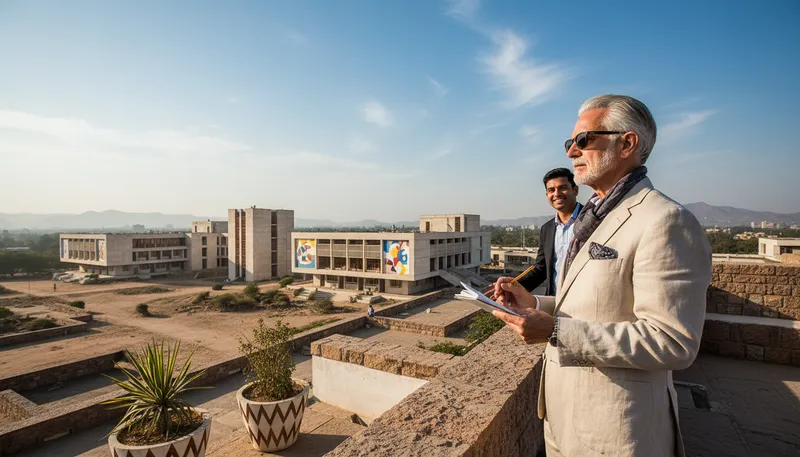 Illustration of chandigarh: A city in northern India known for design.