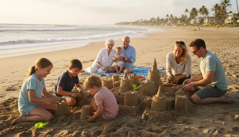 Illustration of beach: a place for recreation