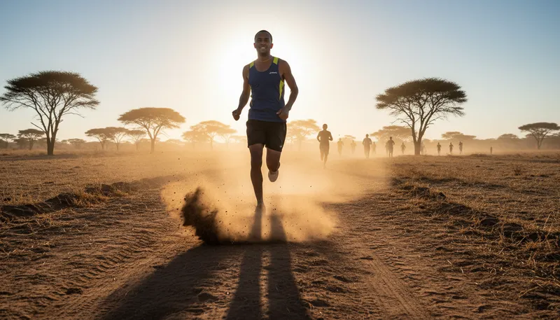 Illustration of leave for dust: to surpass someone easily or quickly