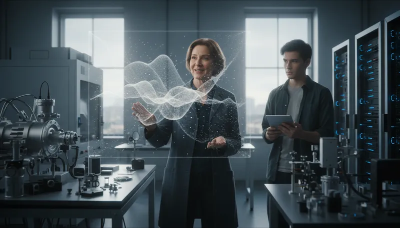 Illustration of quantum: A discrete quantity in physics.