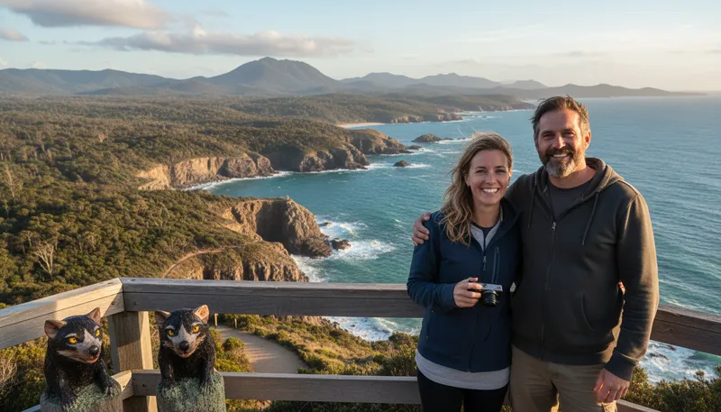 Illustration of tasmania: an island state of Australia