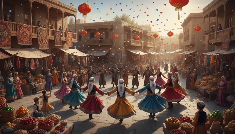 Illustration of uyghur: A Turkic ethnic group from Central Asia.