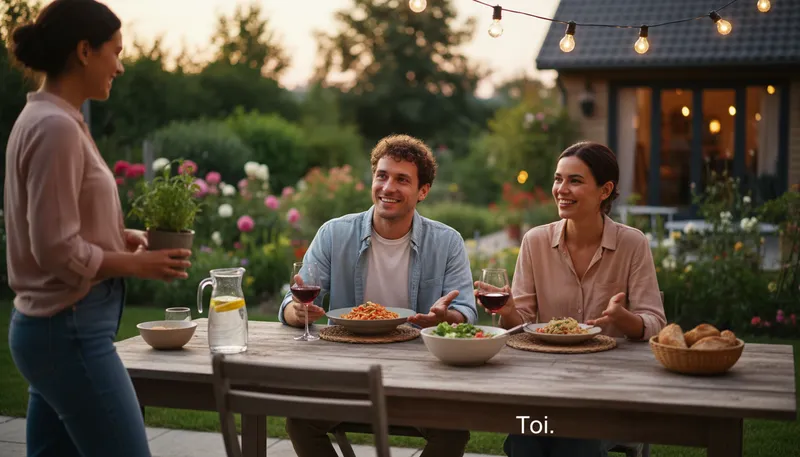 Illustration of toi: An informal term for 'you' in French.