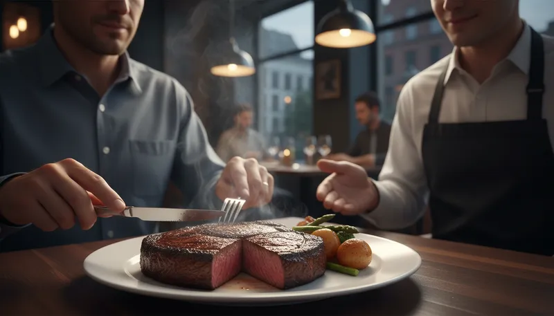 Illustration of well done: cooked thoroughly for taste and safety