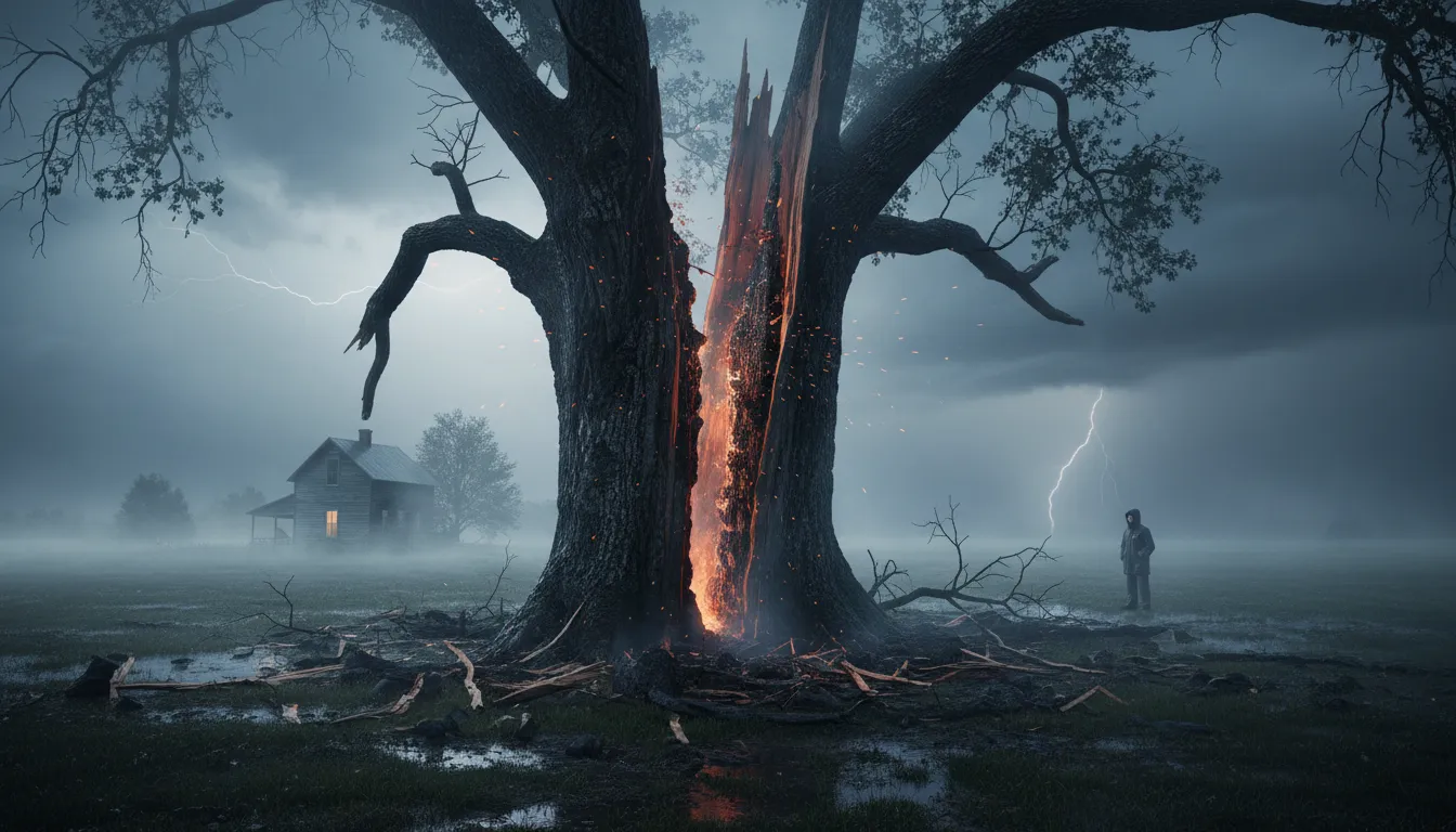 riven का चित्र: Split or torn apart.