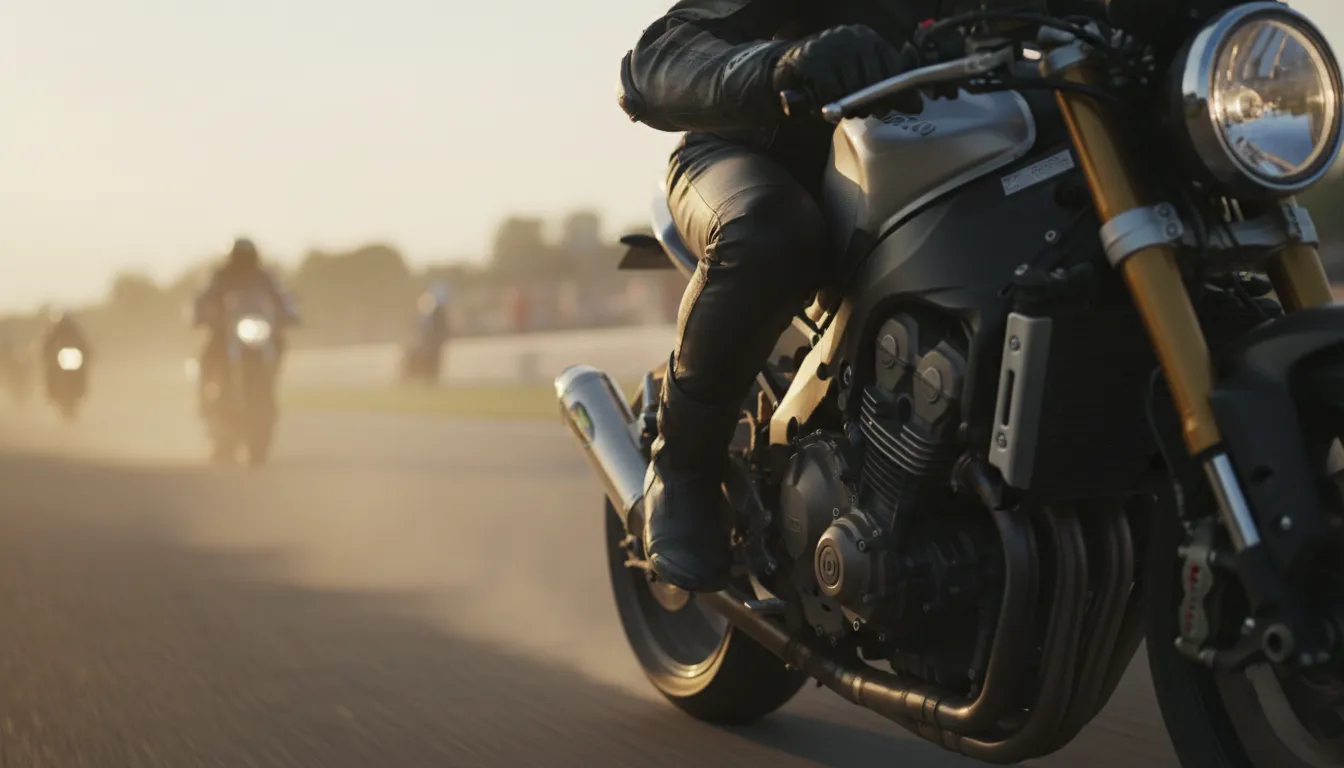 Ilustrasi give it the gun: To accelerate or go faster.