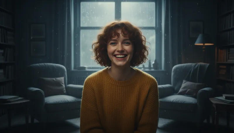 Illustration of cheery: Bright, happy, and cheerful.