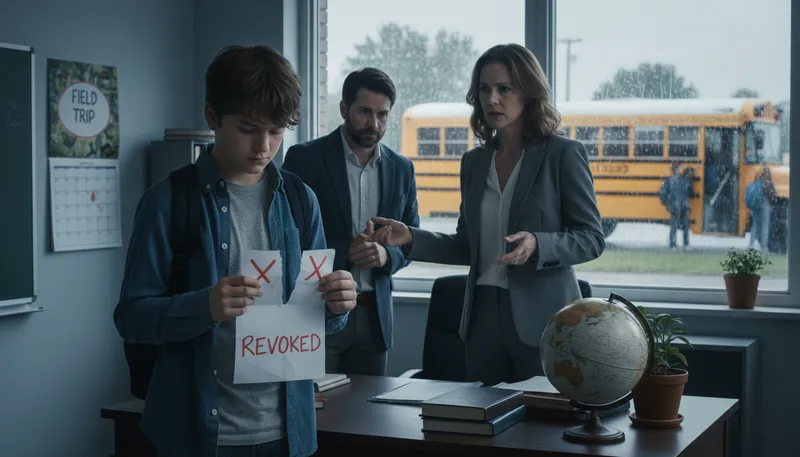 Illustration of revoke: To take back or cancel something officially.