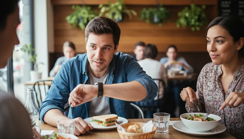 Illustration of what time have you got: a casual way to ask for the time.