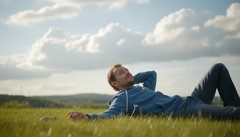 Illustration of spacey: Feeling dreamy or distracted, often in thought.