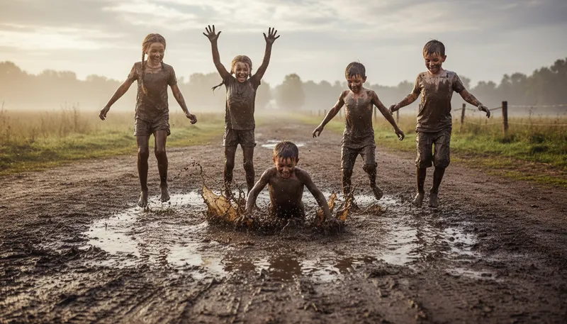 Illustration of muck: Soft, wet dirt or filth.