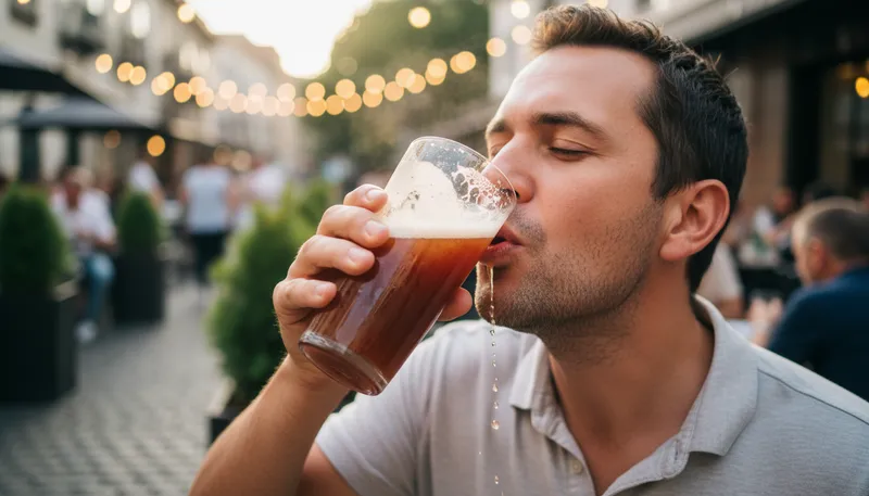 Illustration of slurp: To make a loud sucking sound.