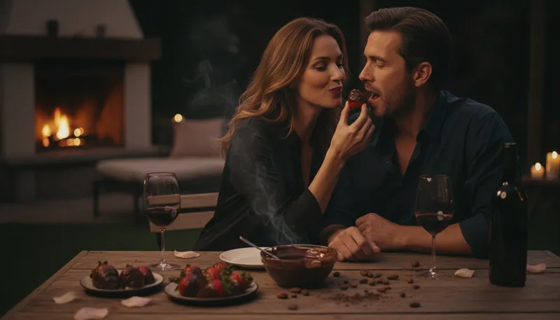 Illustration of aphrodisiac: a substance that stimulates sexual desire.