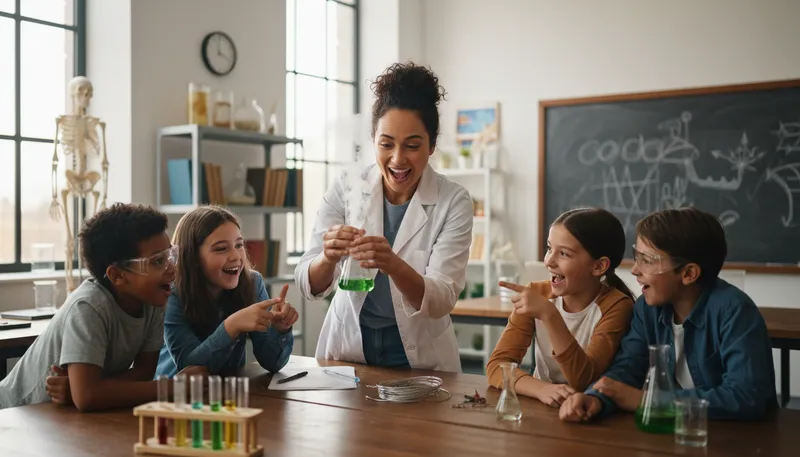 Illustration of educator: A person who teaches others in schools.