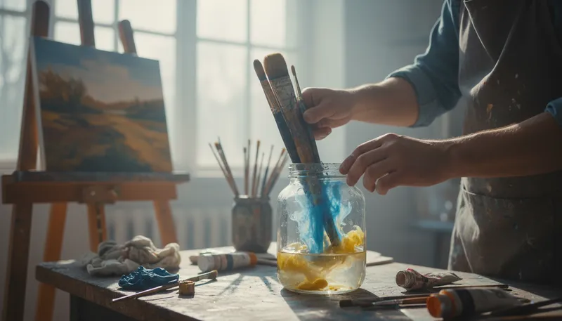 Illustration of solvent: A liquid that dissolves a substance.