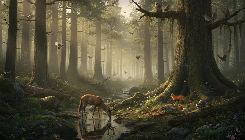 Illustration of undisturbed: Not changed or affected by outside forces.