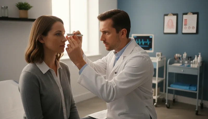 Illustration of doctor: A person trained to treat medical problems.