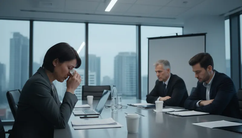 Illustration of reduce someone to tears: to make someone very upset