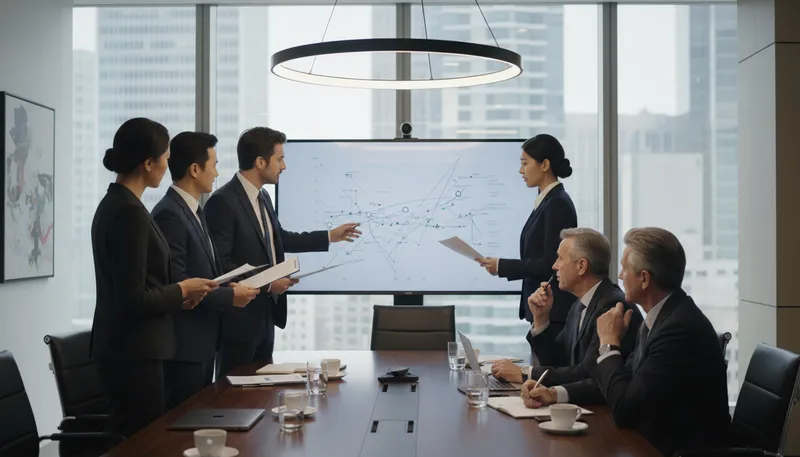 Illustration of mckinsey: Global management consulting firm known for strategy.