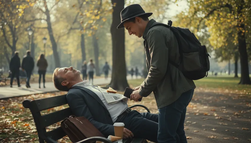 Illustration of catch napping: Surprise someone when they are unprepared.