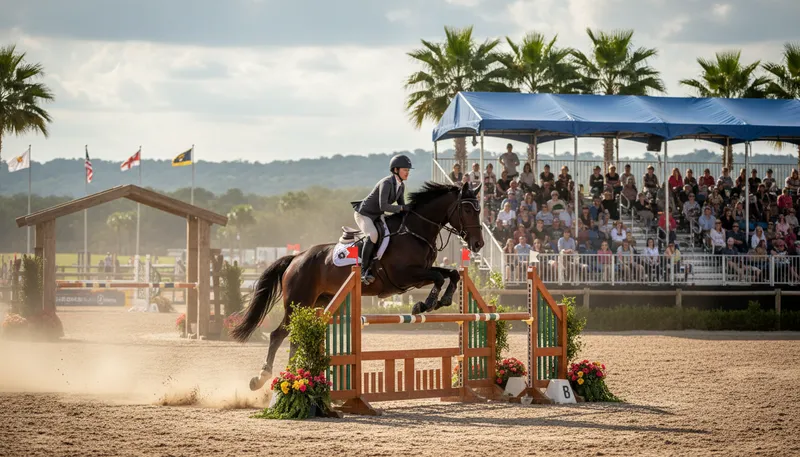 Illustration of ocala: City in Florida known for its horses.