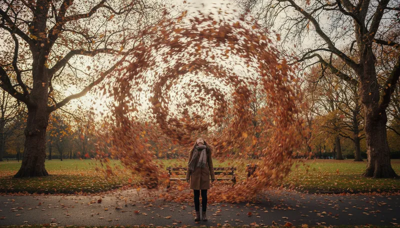 Illustration of vortex: a whirling mass, like a whirlpool