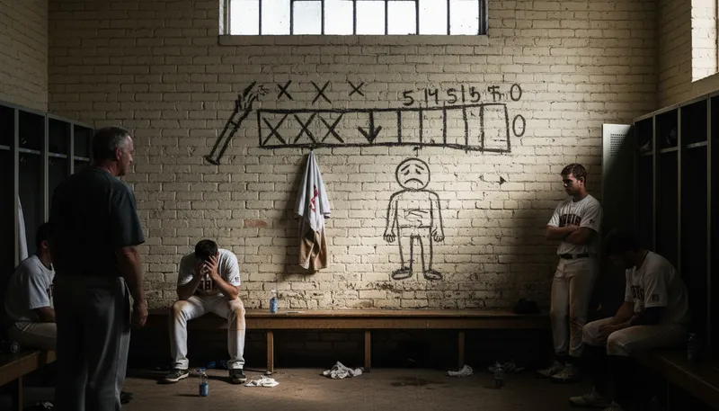 Illustration of handwriting on the wall: A sign of impending failure.