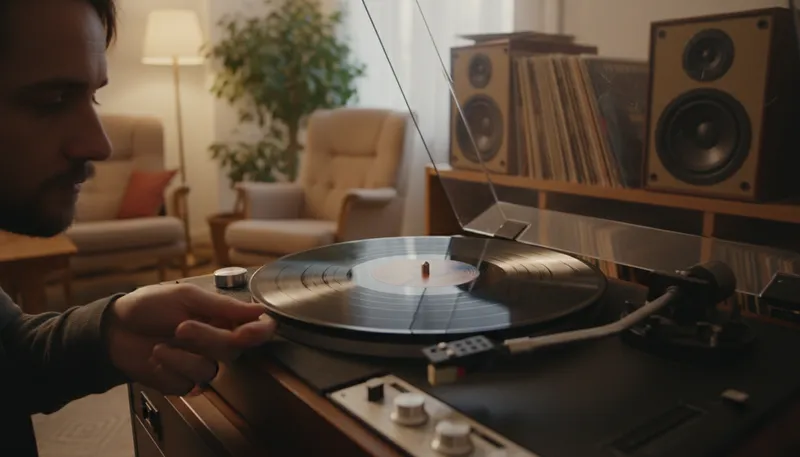 Illustration of vinyl: A type of plastic used for records.