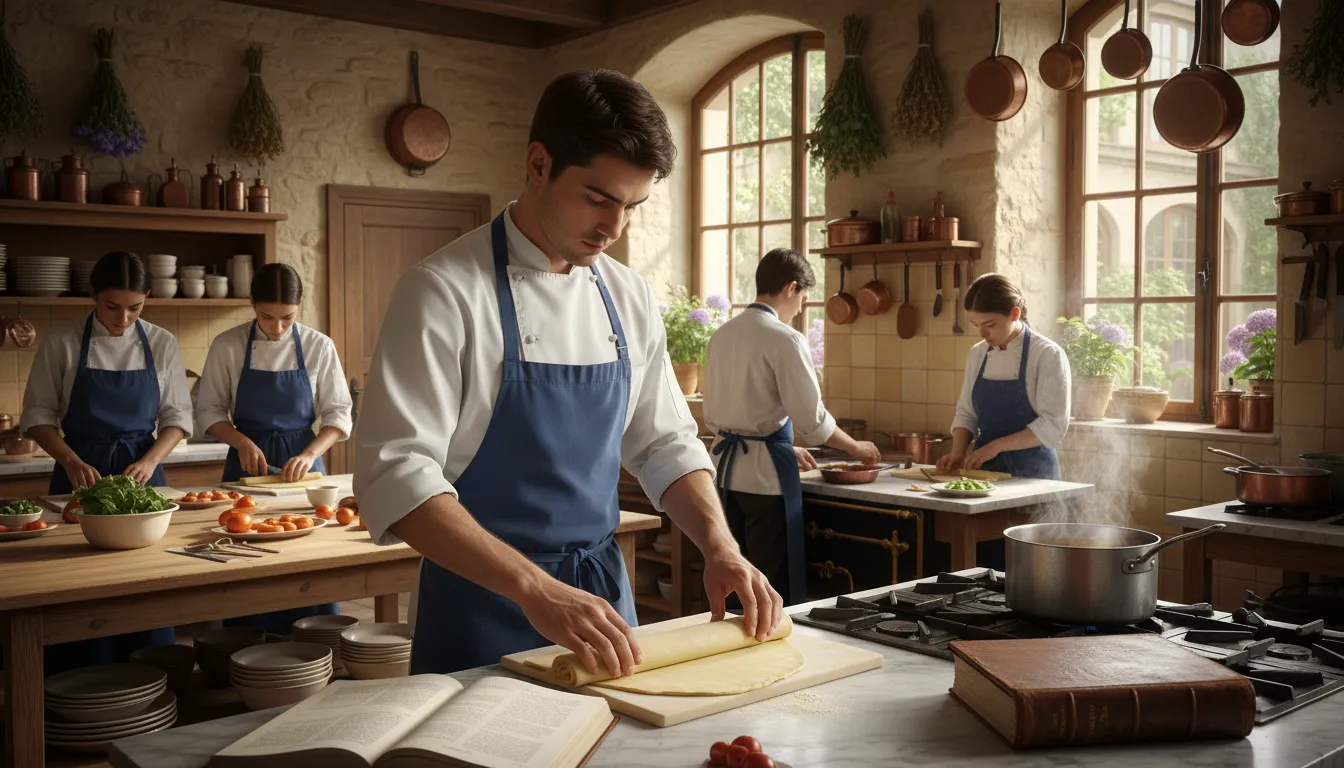 ภาพประกอบของ cookery: The art or practice of preparing food.