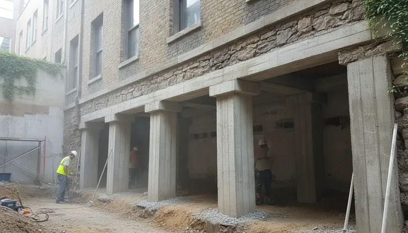 Illustration of underpinning: A foundation or support for something.